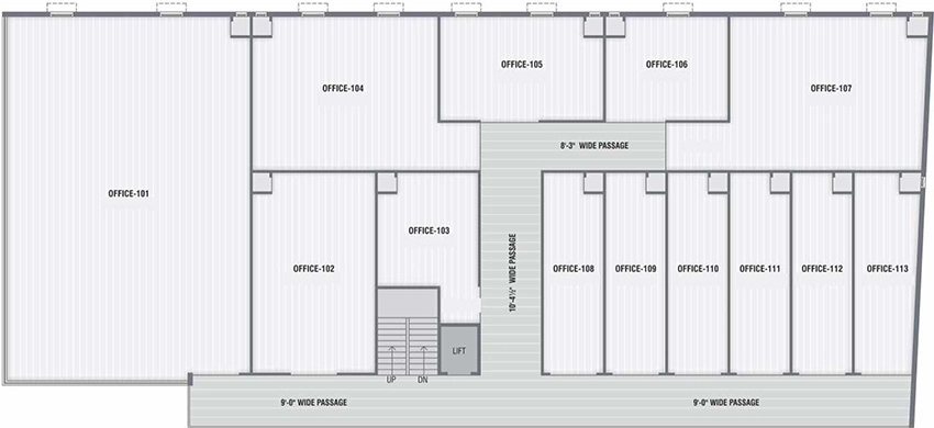 Floor Plan of Global Business Park in Odhav, Ahmedabad - Image 323560