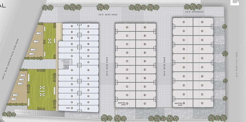 Master Plan of Global Business Park in Odhav, Ahmedabad - Image 323558