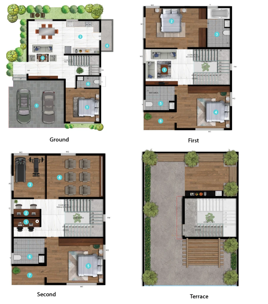 4 BHK House/Villa in Atmos Silverwoods in Yelahanka, Bangalore - Image 872945