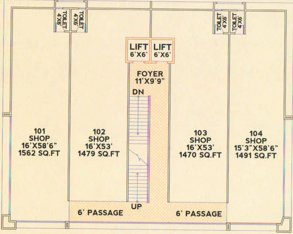 Floor Plan of Lalan Ashwamegh Elegance 2 in Ambawadi, Ahmedabad - Image 323646