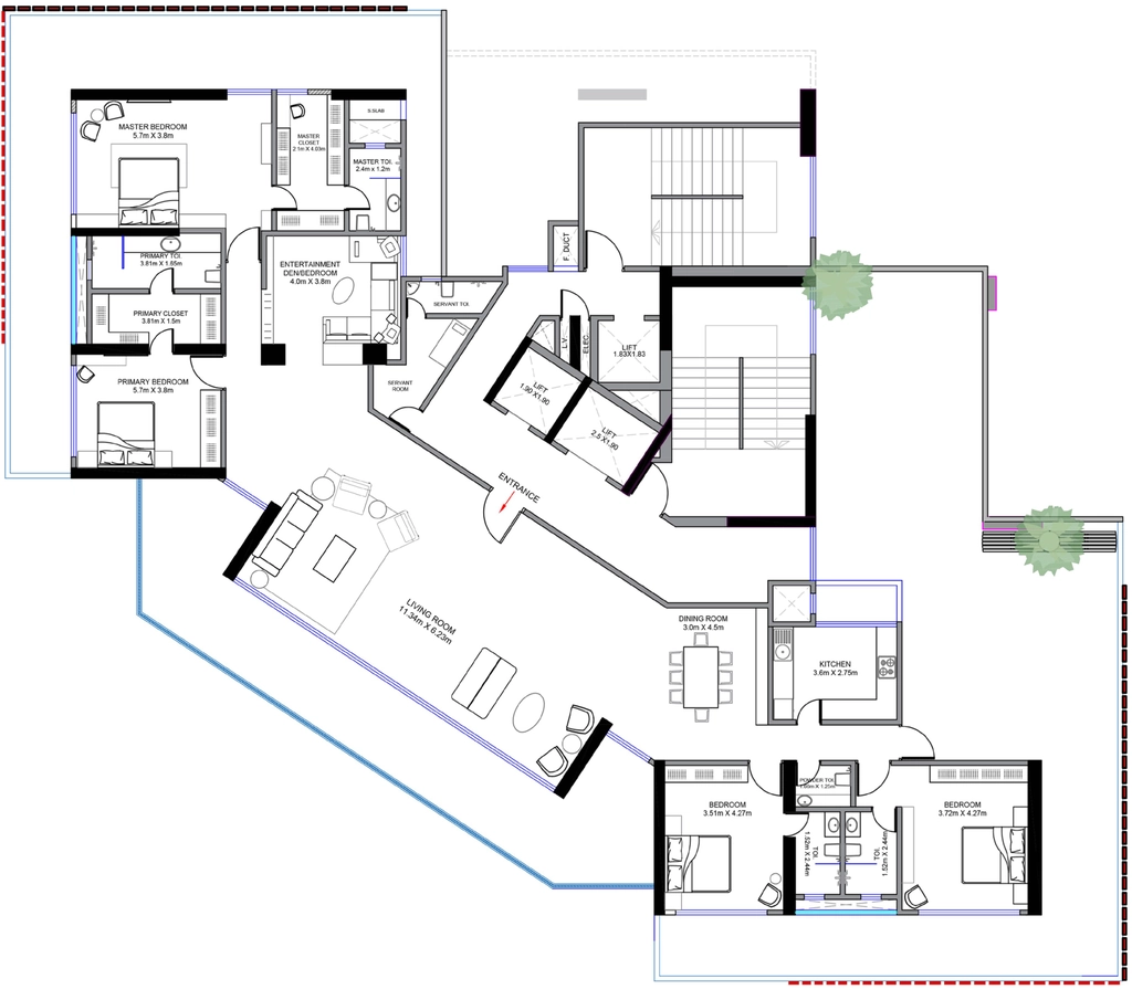 4 BHK Flat in Aurum Arts in Worli, Mumbai - Image 872962