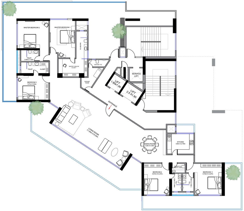 5 BHK Flat in Aurum Arts in Worli, Mumbai - Image 872965