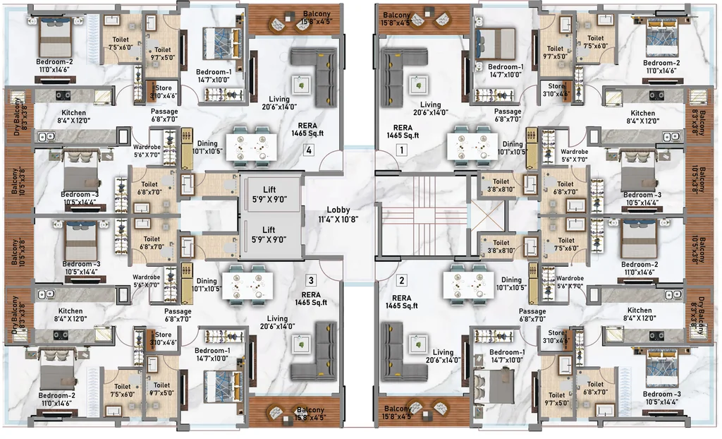 Floor Plan of Avishkar Astoria in Vile Parle West, Mumbai - Image 323733