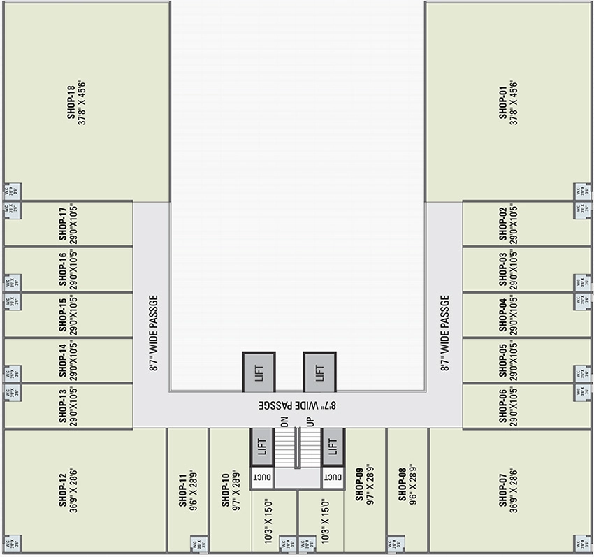 Floor Plan of Balaji Sahitya Arcade in Nikol, Ahmedabad - Image 323851