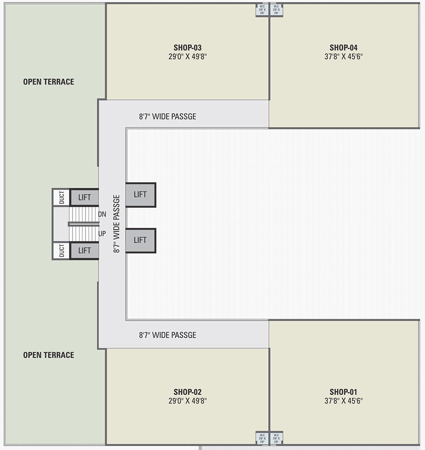Floor Plan of Balaji Sahitya Arcade in Nikol, Ahmedabad - Image 323850