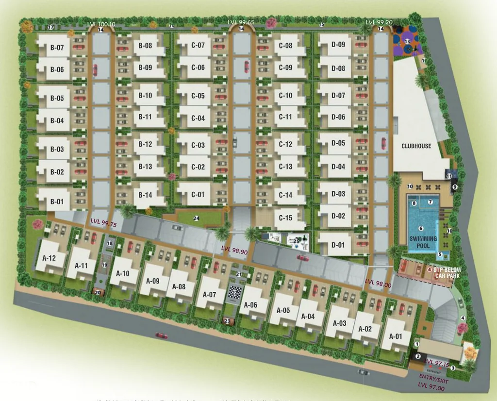Master Plan of NCC Urban Retreat in Hennur Road, Bangalore - Image 323920