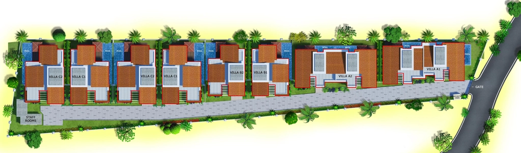 Master Plan of Rainforest Boulevard in Anjuna, Goa - Image 323941