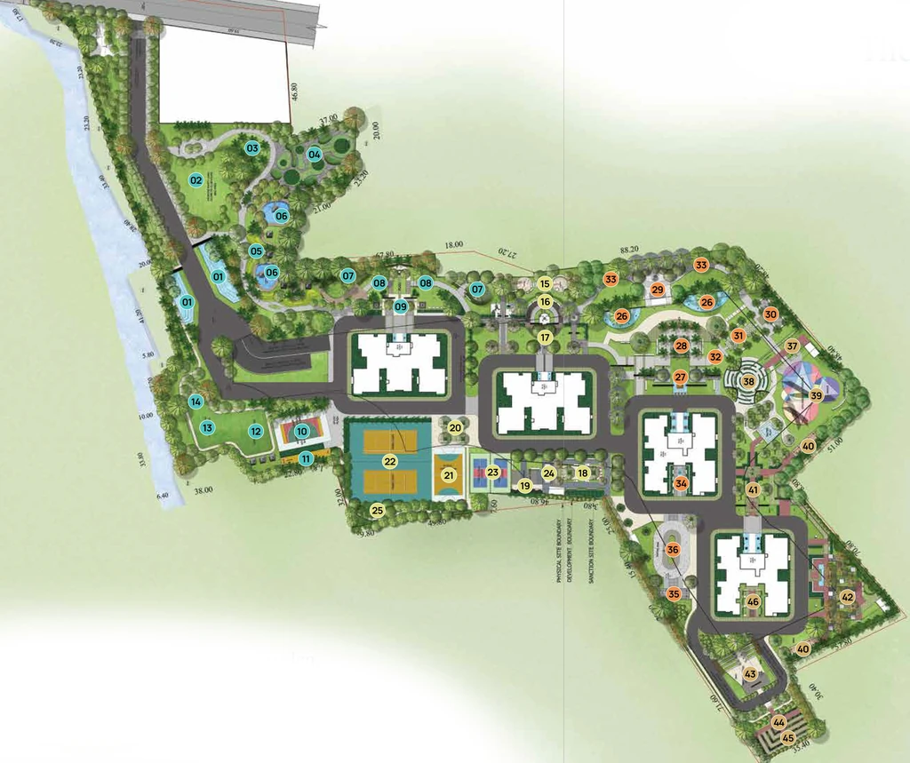 Master Plan of Trendsquares World of Gardens in Whitefield, Bangalore - Image 323976