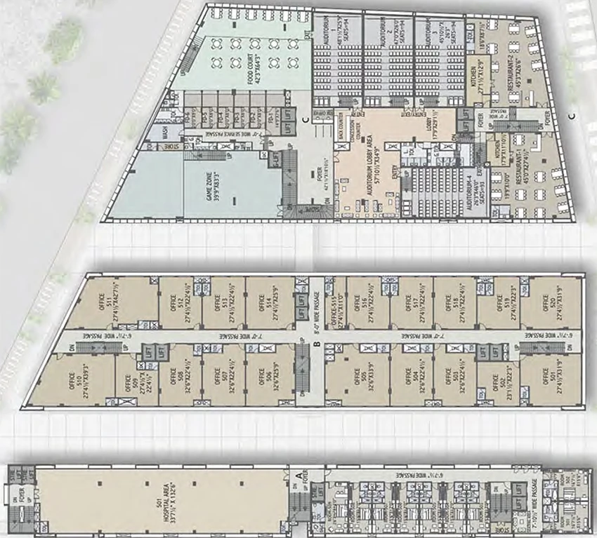 Floor Plan of Shalin Square in Vinzol, Ahmedabad - Image 324014