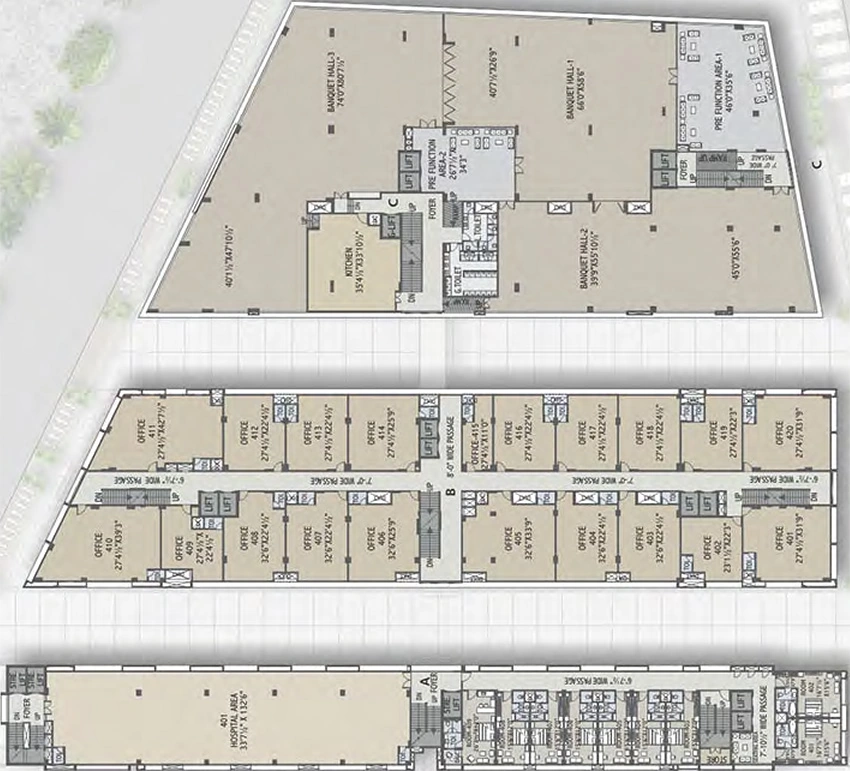 Floor Plan of Shalin Square in Vinzol, Ahmedabad - Image 324013