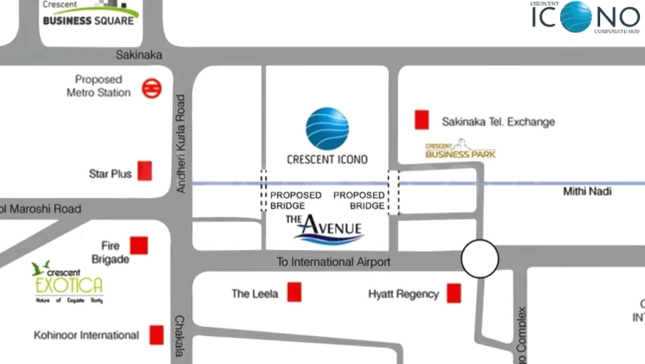 Location of Crescent Icono in Andheri East, Mumbai - Image 324074