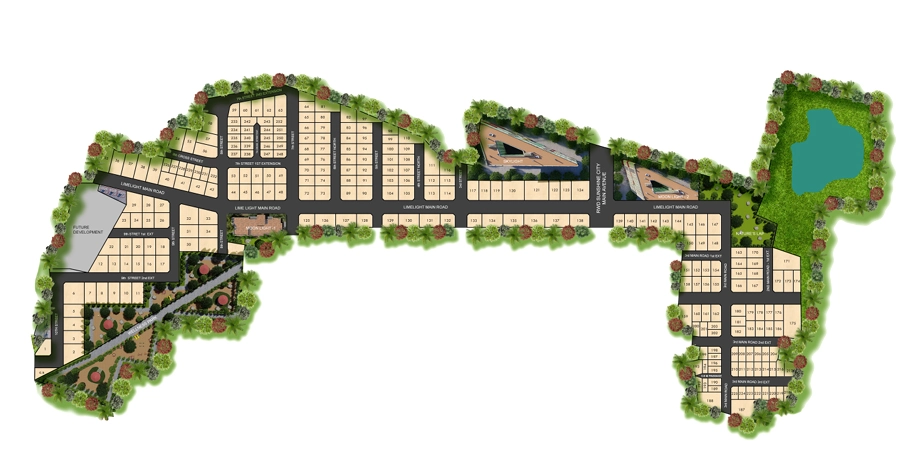 Master Plan of RWD Limelight in Thirumazhisai, Chennai - Image 324305