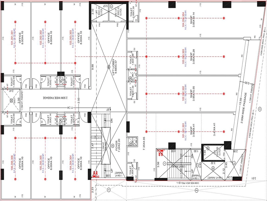 Floor Plan of Shri Oracle in Tragad, Ahmedabad - Image 324199