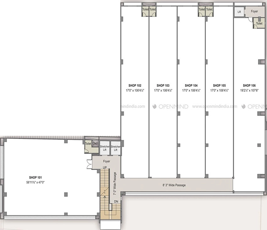 Floor Plan of Soham Pristine in Thaltej, Ahmedabad - Image 324211