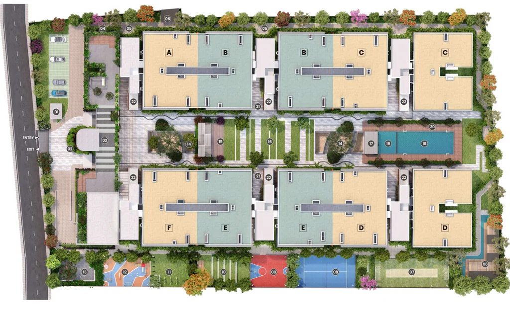 Master Plan of Kumar Plumeria in Bagalur, Bangalore - Image 324295