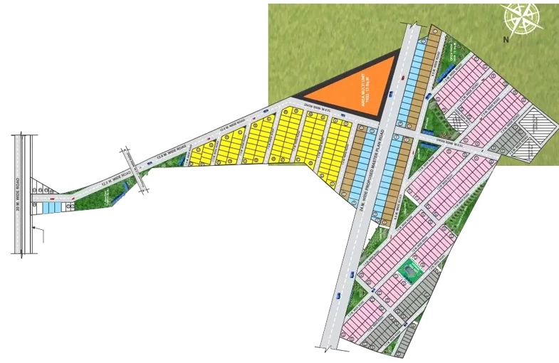 Master Plan of Fast Track Heavens Life - Land in Misrod, Bhopal - Image 324492