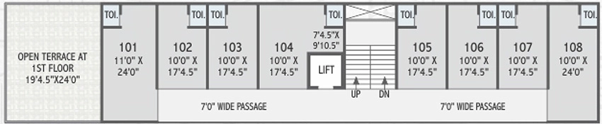 Floor Plan of Commercial Shubh Suramya Space in Sanand, Ahmedabad - Image 324523