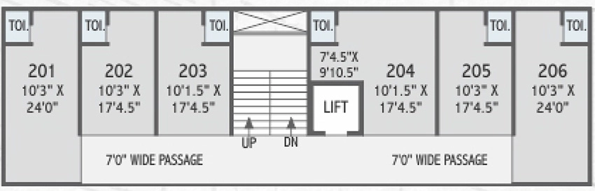 Floor Plan of Commercial Shubh Suramya Space in Sanand, Ahmedabad - Image 324522
