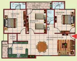 3 BHK Flat in Agrawal Sagar Premium Towers in Kolar Road, Bhopal - Image 873605