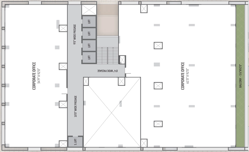 Floor Plan of Swastik Corporate Park in Shilaj, Ahmedabad - Image 324610
