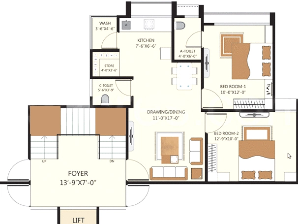 2 BHK Flat in S Shapath Height in Kalol, Gandhinagar - Image 873670