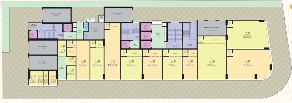 Floor Plan of Modi Arcade in Kandivali West, Mumbai - Image 324642