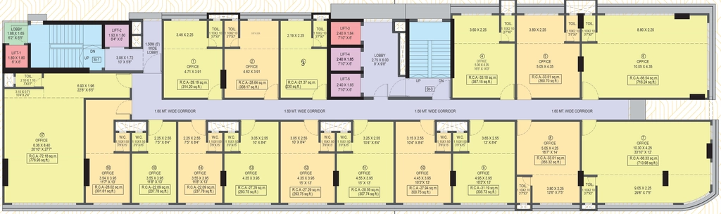 Floor Plan of Modi Arcade in Kandivali West, Mumbai - Image 324641