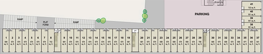 Floor Plan of Vitthal Plaza in Nava Naroda, Ahmedabad - Image 324731