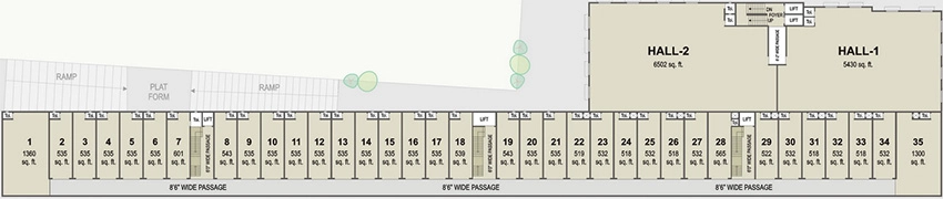 Floor Plan of Vitthal Plaza in Nava Naroda, Ahmedabad - Image 324732
