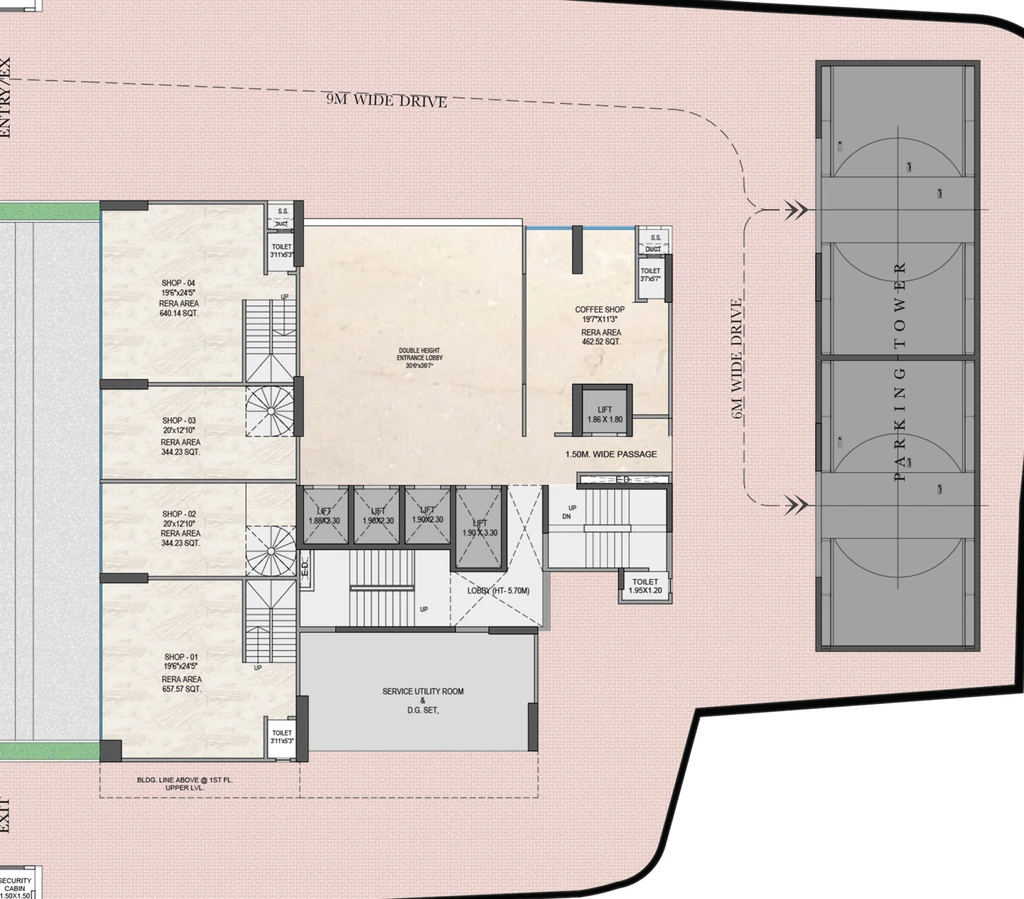 Floor Plan of One World in Malad West, Mumbai - Image 324791