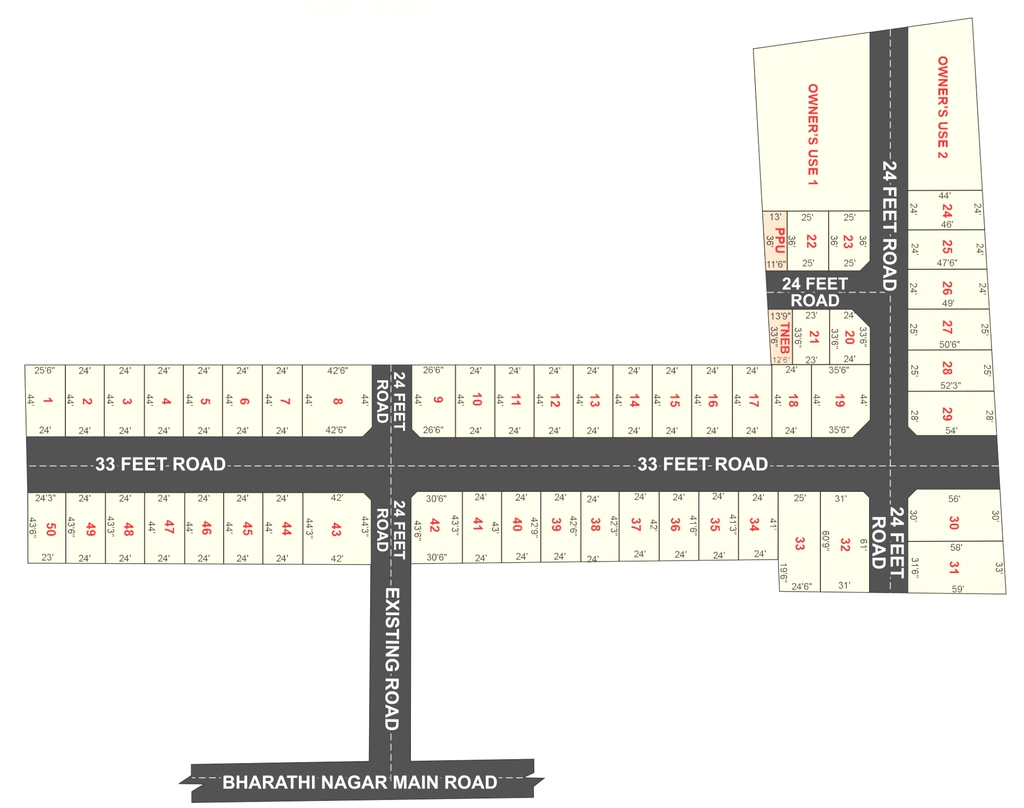Master Plan of Sathiyam Mark Avenue in Manimangalam, Chennai - Image 325057