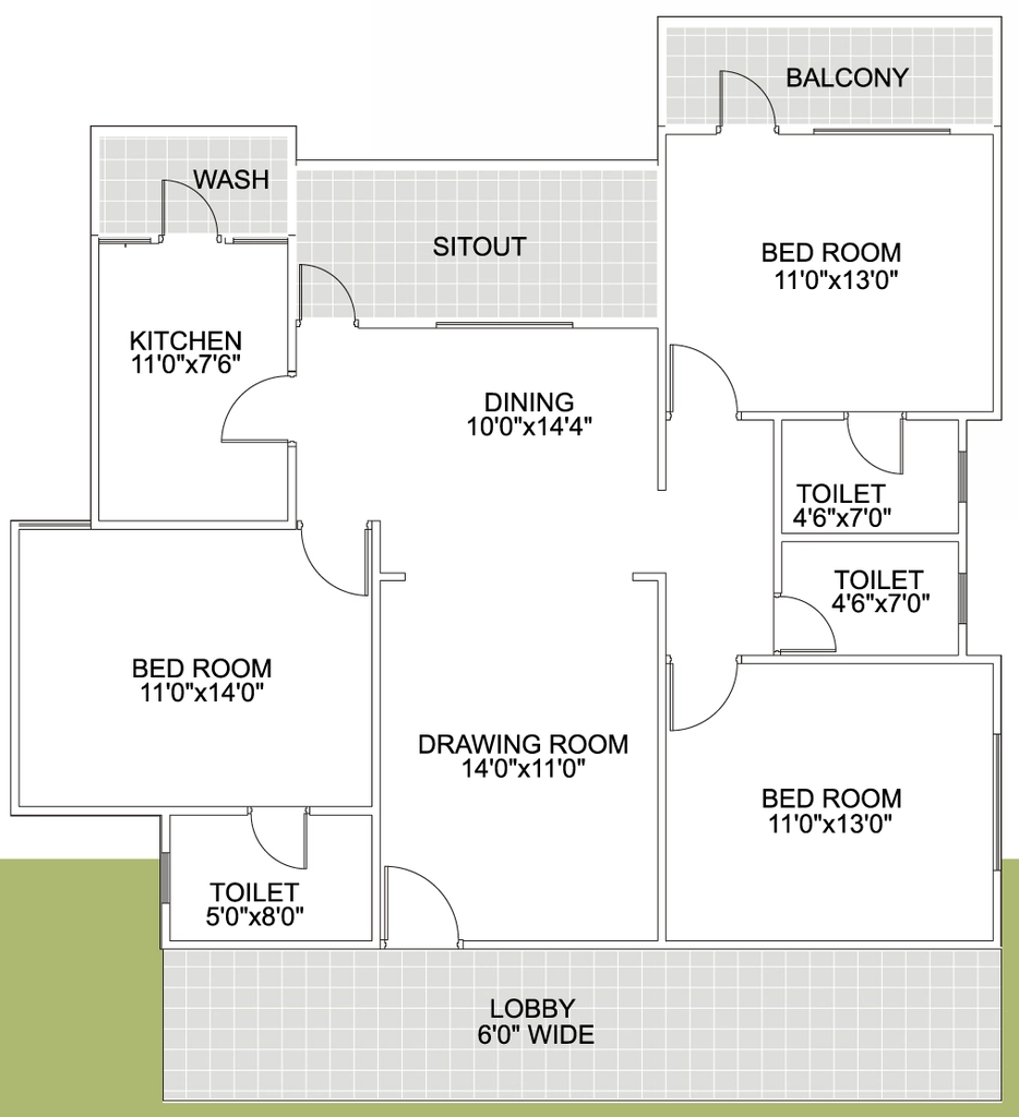 3 BHK Flat in Prakrati Eden and Elite in Bawadiya Kalan, Bhopal - Image 874033