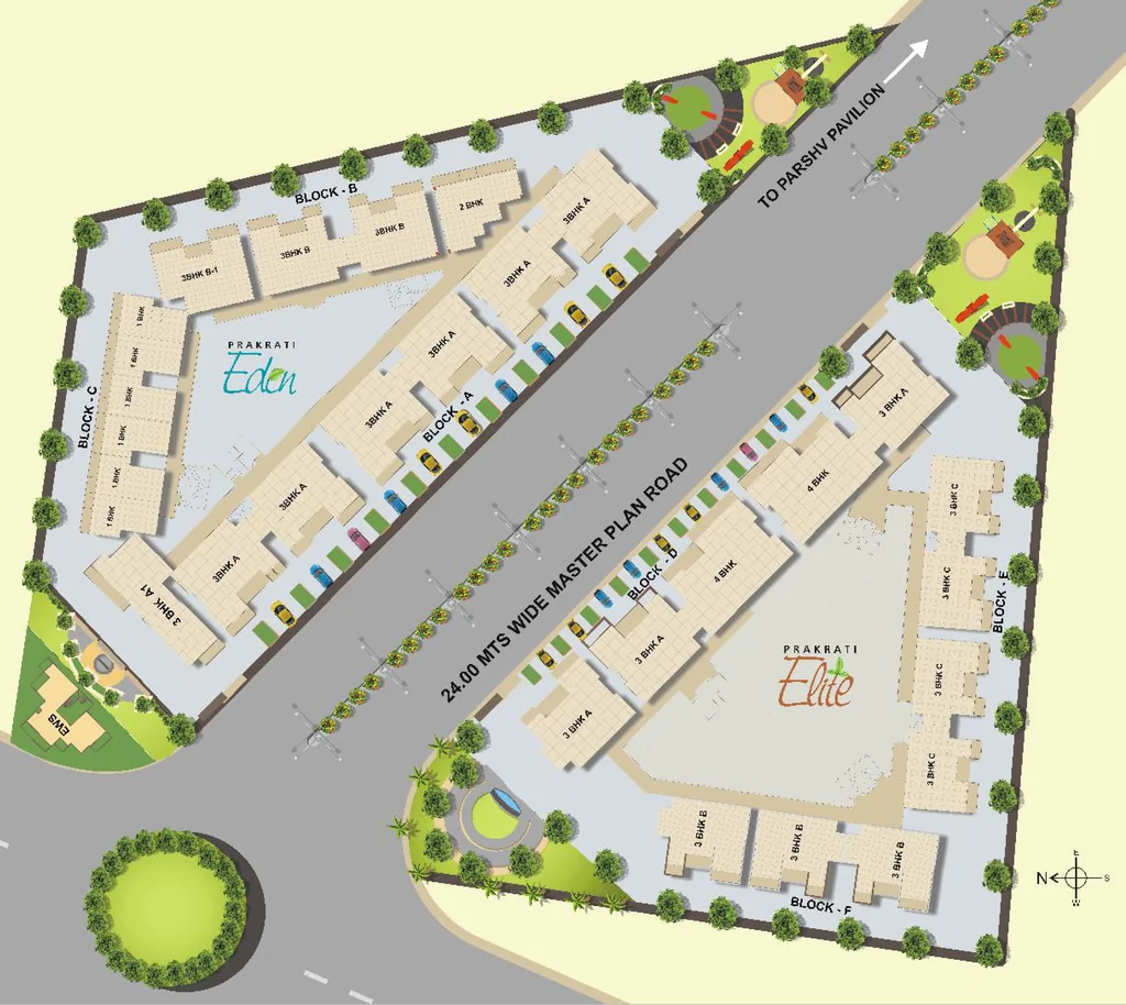 Master Plan of Prakrati Eden and Elite in Bawadiya Kalan, Bhopal - Image 325008