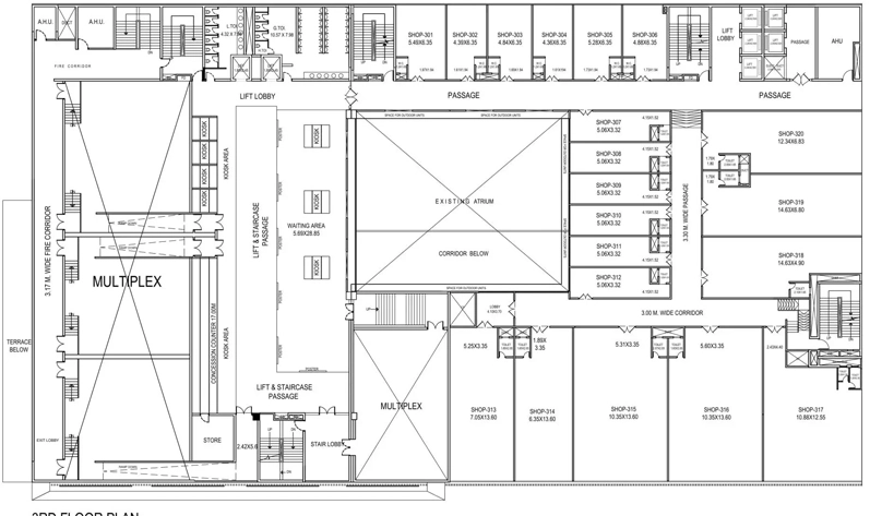 Floor Plan of Ellora Palm Beach Galleria in Vashi, Navi Mumbai - Image 325020