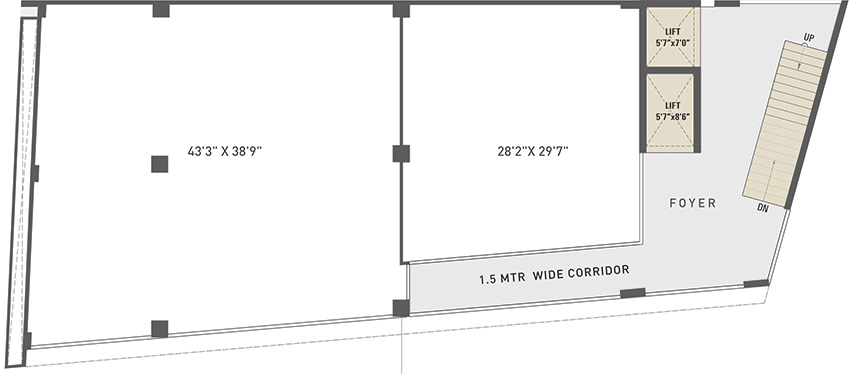 Floor Plan of Aatrey Rudra Business Hub in Maninagar, Ahmedabad - Image 325115