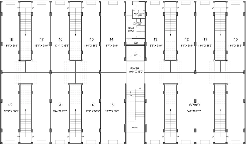 Floor Plan of Agrasen Red Flag Apparel Park in Narol, Ahmedabad - Image 325136