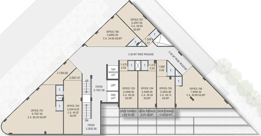 Floor Plan of CN Sindur Spectrum in SP Ring Road West, Ahmedabad - Image 325149