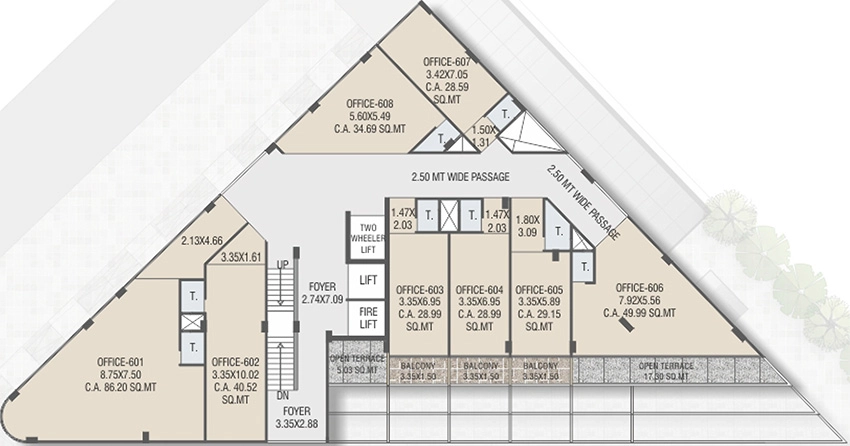 Floor Plan of CN Sindur Spectrum in SP Ring Road West, Ahmedabad - Image 325148