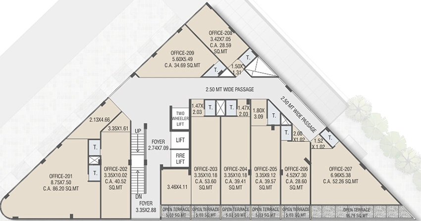 Floor Plan of CN Sindur Spectrum in SP Ring Road West, Ahmedabad - Image 325147