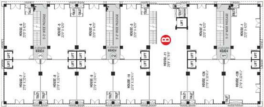 Floor Plan of Harvi Radhe Kishan Business Park in Isanpur, Ahmedabad - Image 325173
