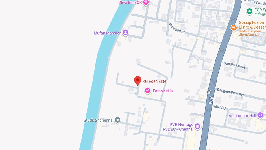 Location of KG Eden Elite in Uthandi, Chennai - Image 325281