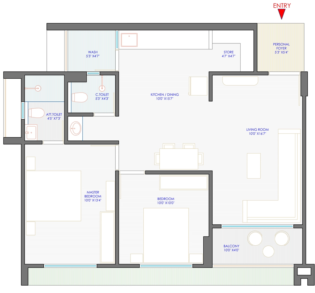 2 BHK Flat in Amogha Kreeva in Vavol, Gandhinagar - Image 874237