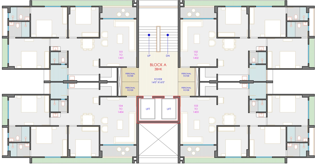 Floor Plan of Amogha Kreeva in Vavol, Gandhinagar - Image 325250