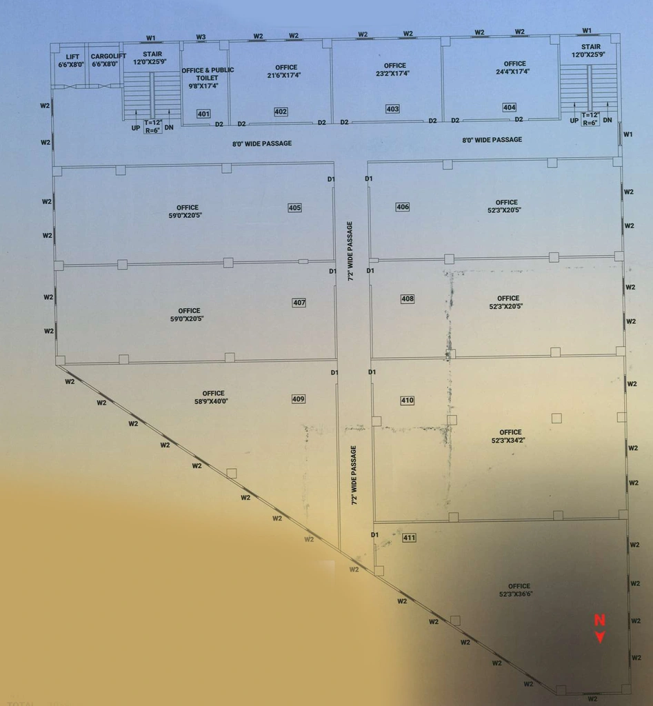 Floor Plan of Shivam Bhagwat Pentagon Mall in Saguna More, Patna - Image 325365