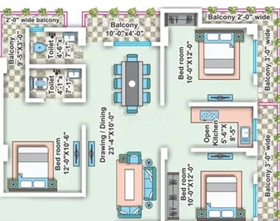 3 BHK Flat in Kirti Shree Ganesh Shakuntalam Enclave in Danapur, Patna - Image 874248