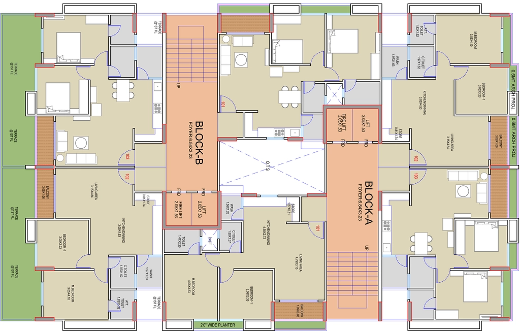 Floor Plan of Param Paarijat Pransh in Sargasan, Gandhinagar - Image 325423