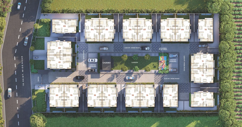 Master Plan of Pramukh Calista in Kudasan, Gandhinagar - Image 325456
