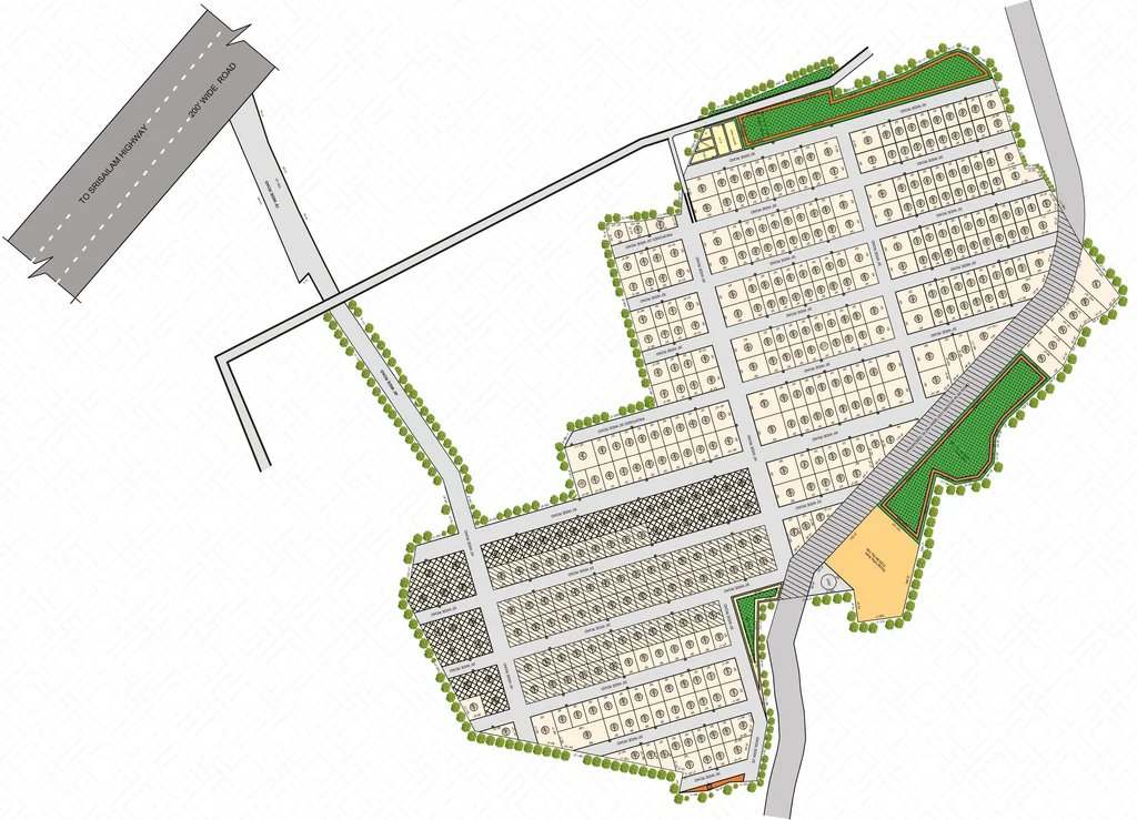 Master Plan of Ruchin The Capital 5th City in Kandukur, Hyderabad - Image 325480