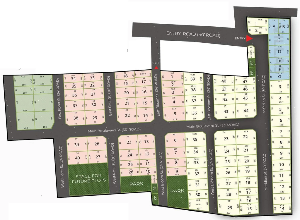 Master Plan of JR Harmony in Mahindra World City, Chennai - Image 325495