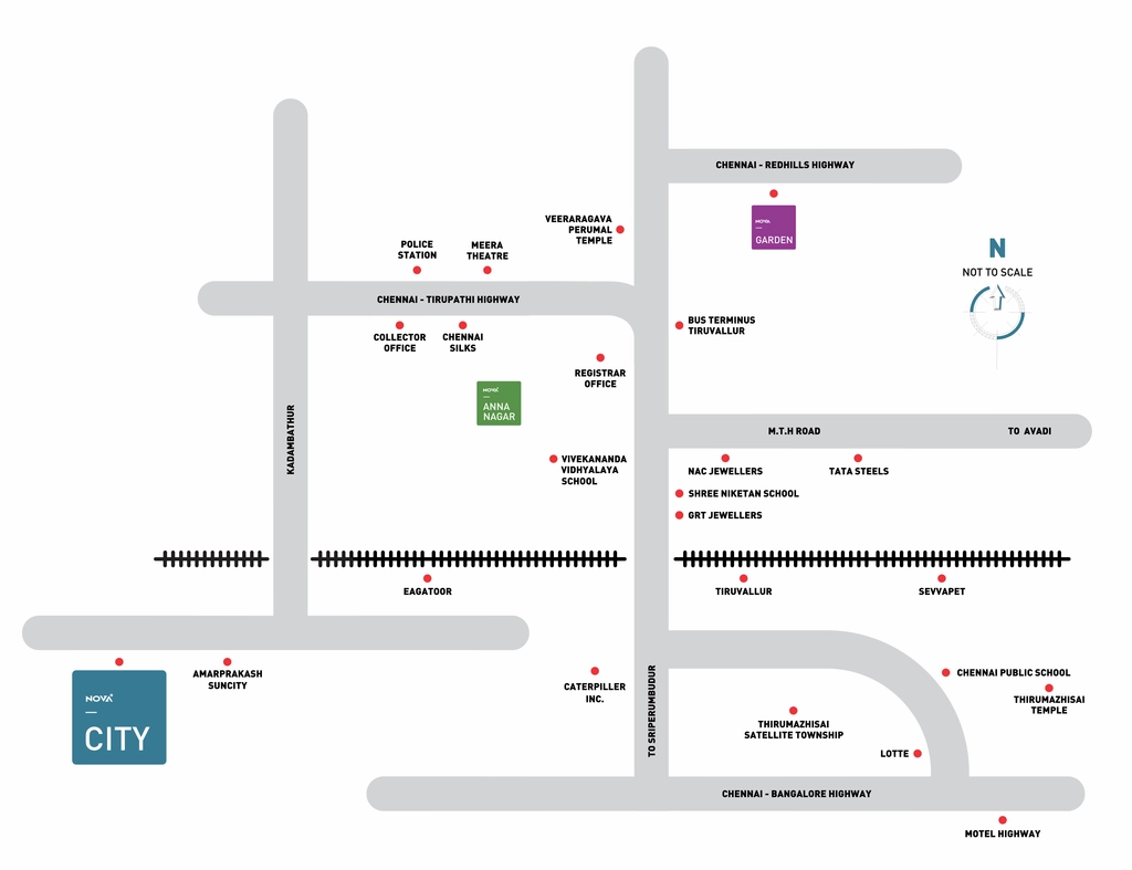 Location of Nova City in Agaram, Chennai - Image 325606
